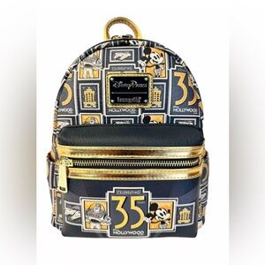NEW Walt Disney Parks Hollywood Studios 35th Anniversary Loungefly Mini Backpack
